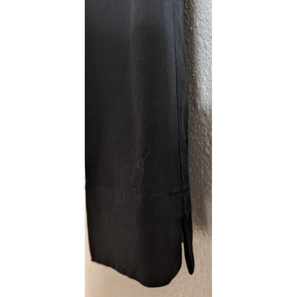 J.JILL Black Cotton Spandex Straight Leg Front Seam Stretch Casual Pants Size 6 - Picture 4 of 11